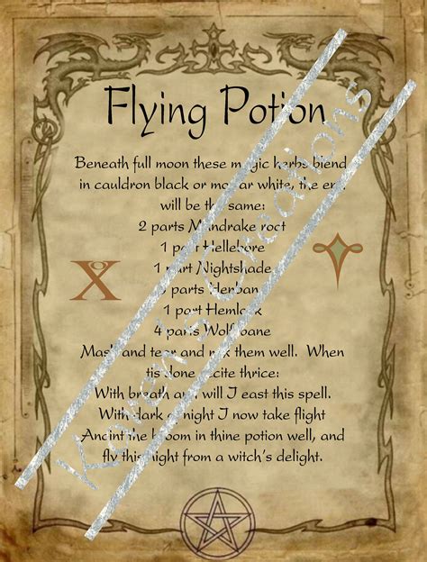 Enchanting potion spells
